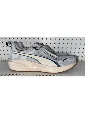PUMA Rocket Fuel Lite Mens Athletic Running Shoes Size 9.5 Gray Navy Blue